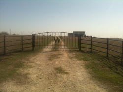 Single Arch Gates by Brenham Iron Works