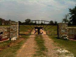 Single Arch Gates by Brenham Iron Works