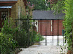 Straight Top Gates by Brenham Iron Works