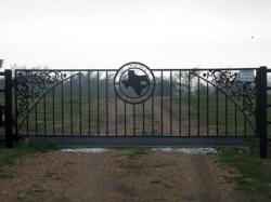 Straight Top Gates by Brenham Iron Works