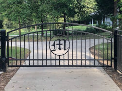 Double arch gate from Brenham Iron Works.