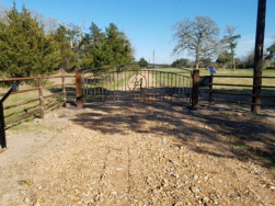 Double arch gate from Brenham Iron Works.