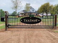 Double arch gate from Brenham Iron Works.