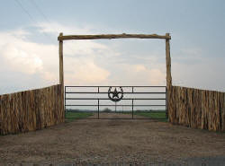 Straight Top Gates by Brenham Iron Works