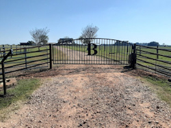 Single Arch Gates by Brenham Iron Works