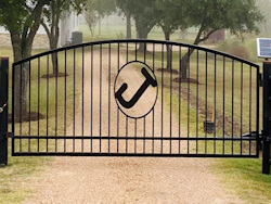 Single Arch Gates by Brenham Iron Works