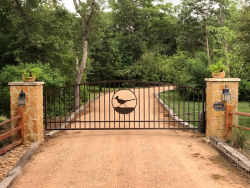 Single Arch Gates by Brenham Iron Works