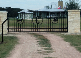 Single Arch Gates by Brenham Iron Works