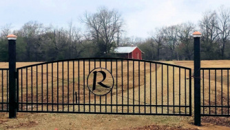 Single Arch Gates by Brenham Iron Works