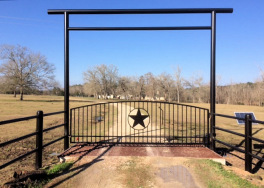 Single Arch Gates by Brenham Iron Works