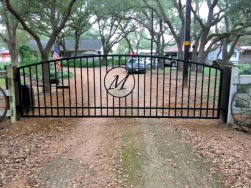 Single Arch Gates by Brenham Iron Works