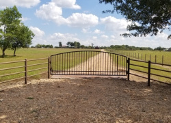 Single Arch Gates by Brenham Iron Works