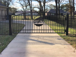 Single Arch Gates by Brenham Iron Works