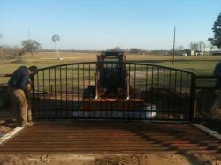 Single Arch Gates by Brenham Iron Works