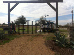 Single Arch Gates by Brenham Iron Works