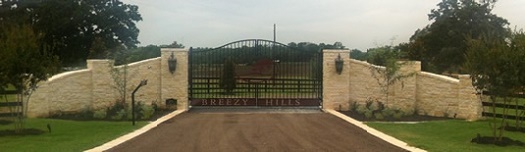 Single Arch Gates by Brenham Iron Works