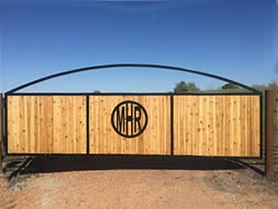 Single Arch Gates by Brenham Iron Works