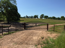 Single Arch Gates by Brenham Iron Works