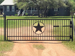 Straight Top Gates by Brenham Iron Works