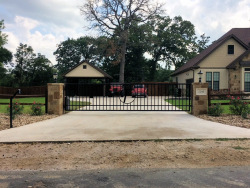 Straight Top Gates by Brenham Iron Works