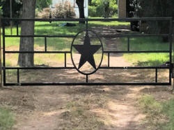 Straight Top Gates by Brenham Iron Works