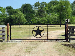 Straight Top Gates by Brenham Iron Works