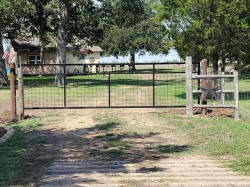 Straight Top Gates by Brenham Iron Works