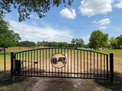 Single Arch Gates by Brenham Iron Works