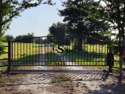 Single Arch Gates by Brenham Iron Works