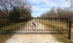 Straight Top Gates by Brenham Iron Works