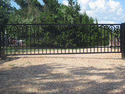 Straight Top Gates by Brenham Iron Works