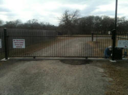 Straight Top Gates by Brenham Iron Works