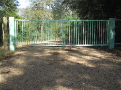 Straight Top Gates by Brenham Iron Works