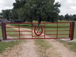 Straight Top Gates by Brenham Iron Works