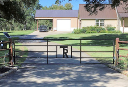 Straight Top Gates by Brenham Iron Works