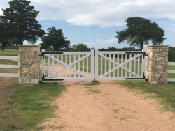 Straight Top Gates by Brenham Iron Works